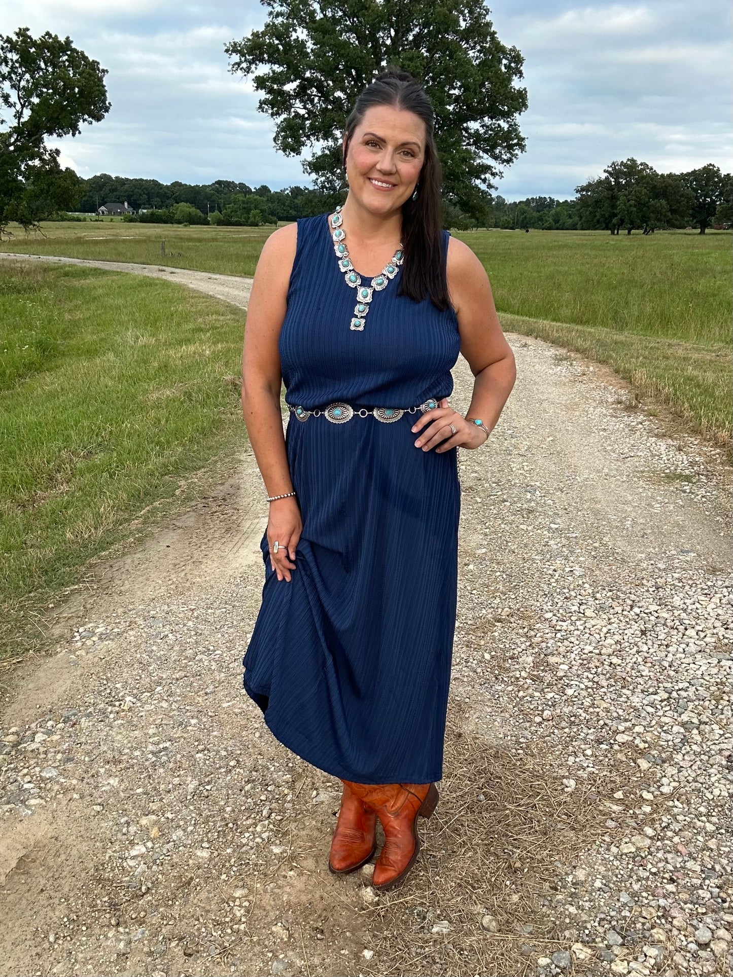 Textured Ribbed Maxi Dress