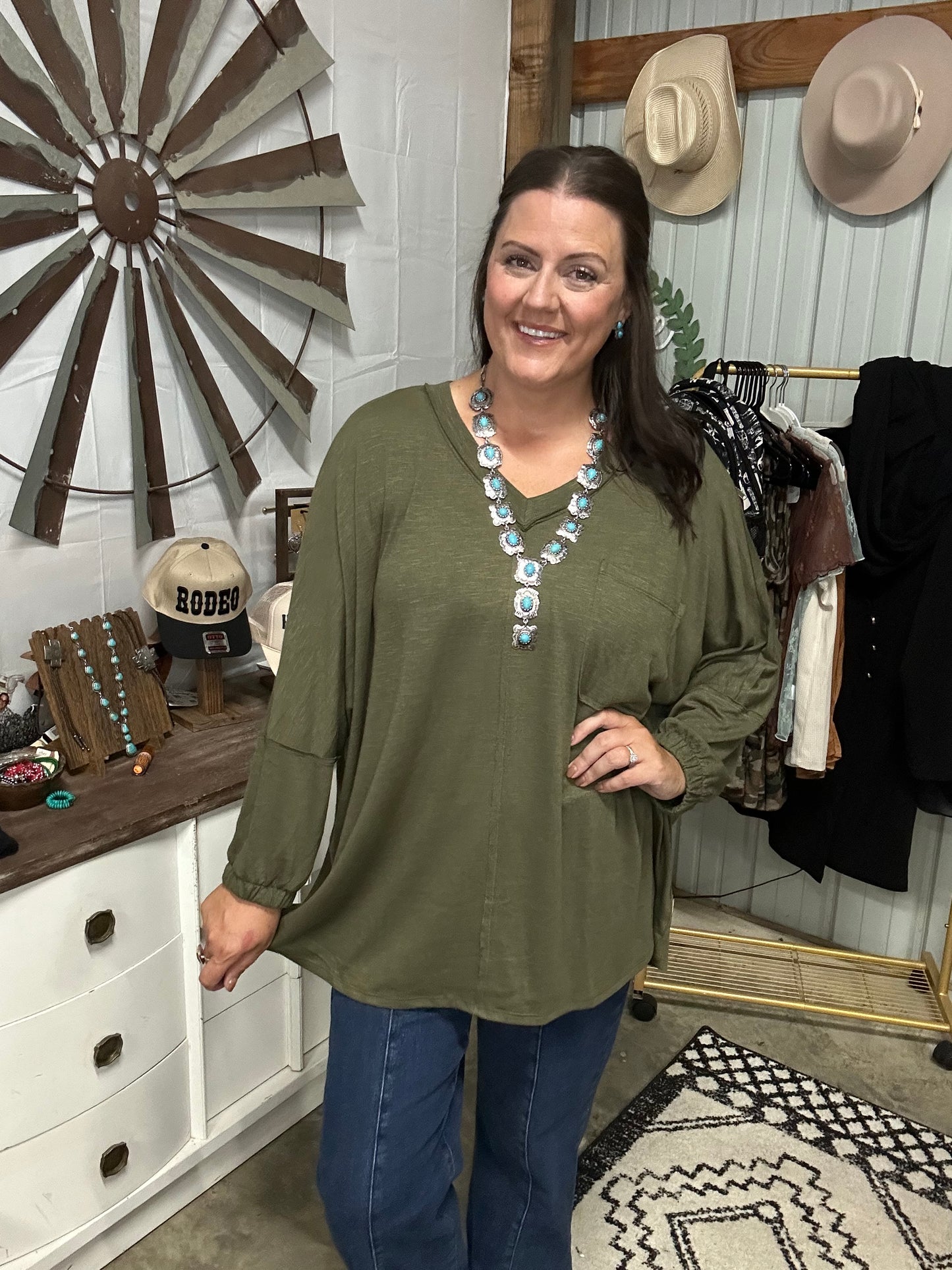 Oversized Long Sleeve Top