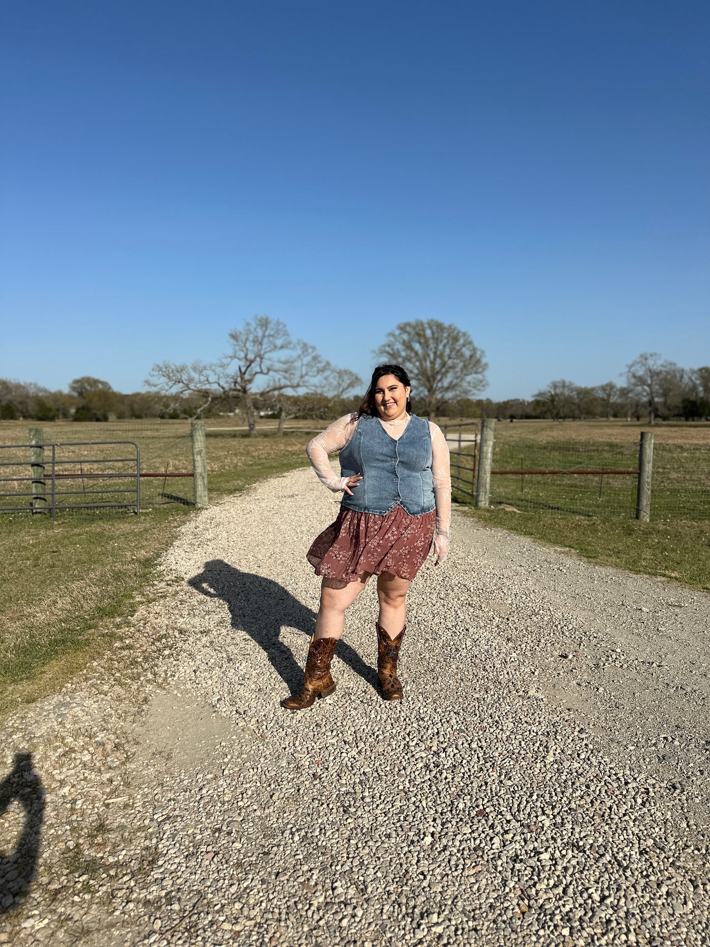 Smocked Ruffle Skort - Plus