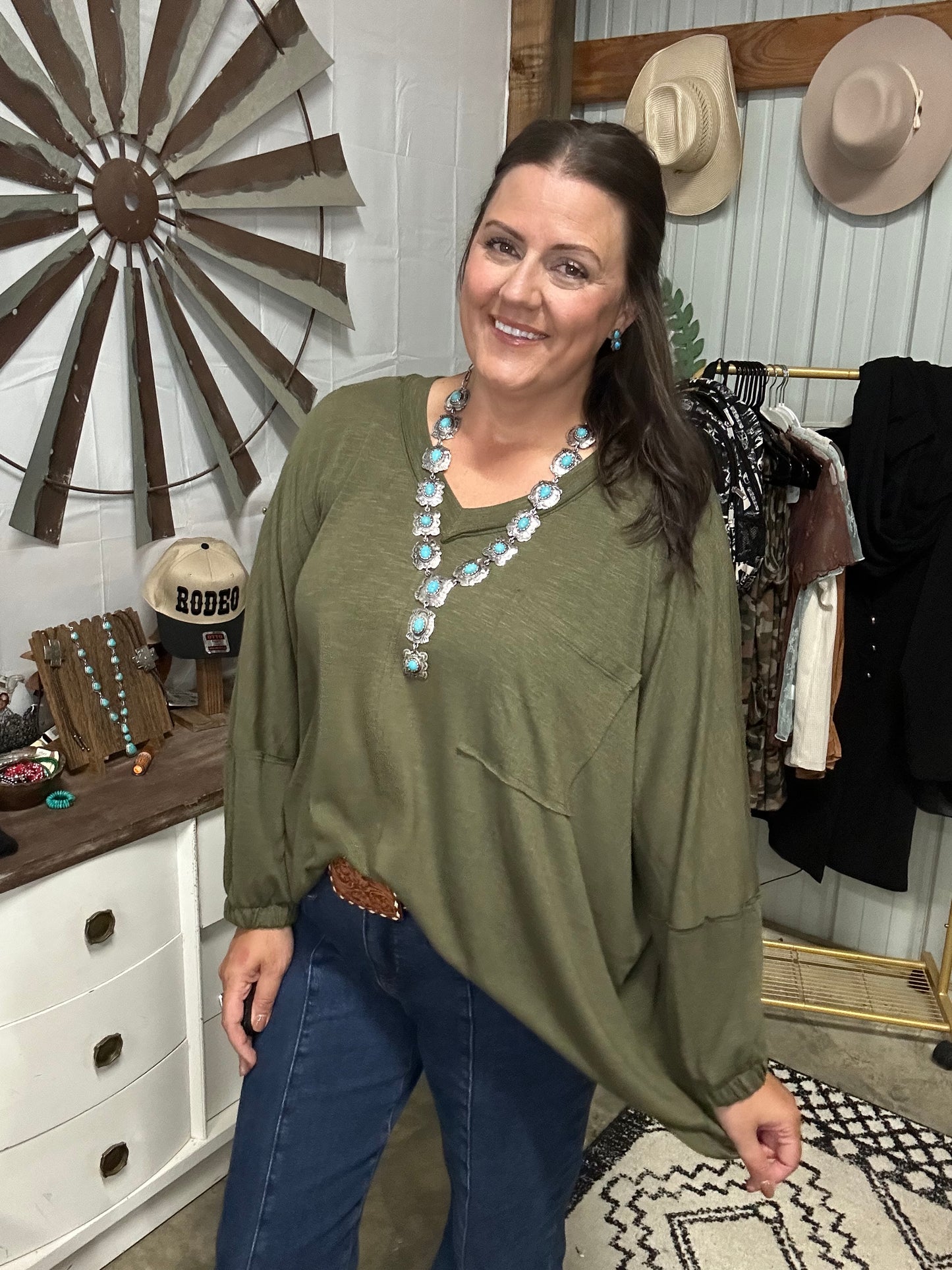 Oversized Long Sleeve Top