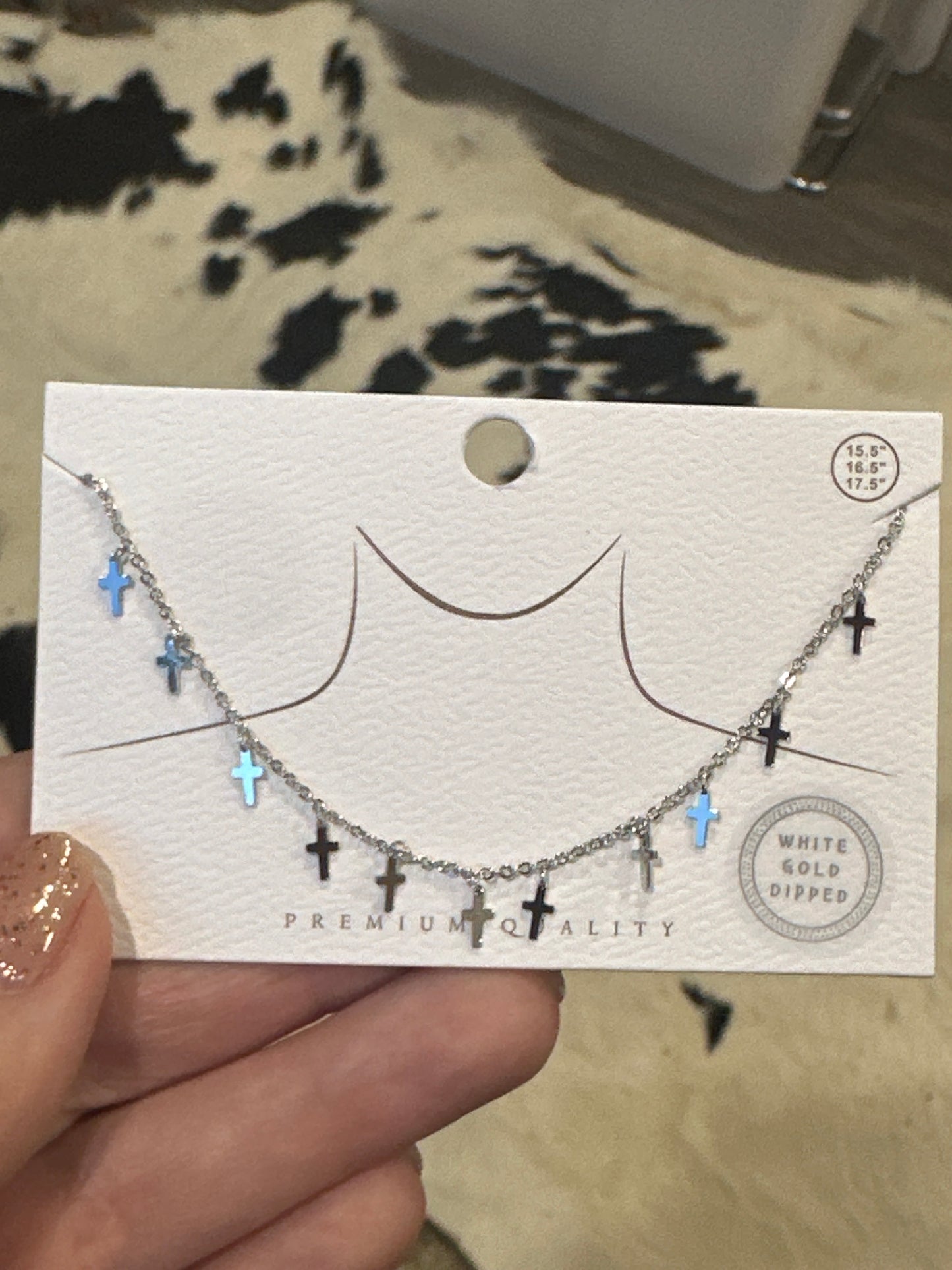 Multi cross necklace