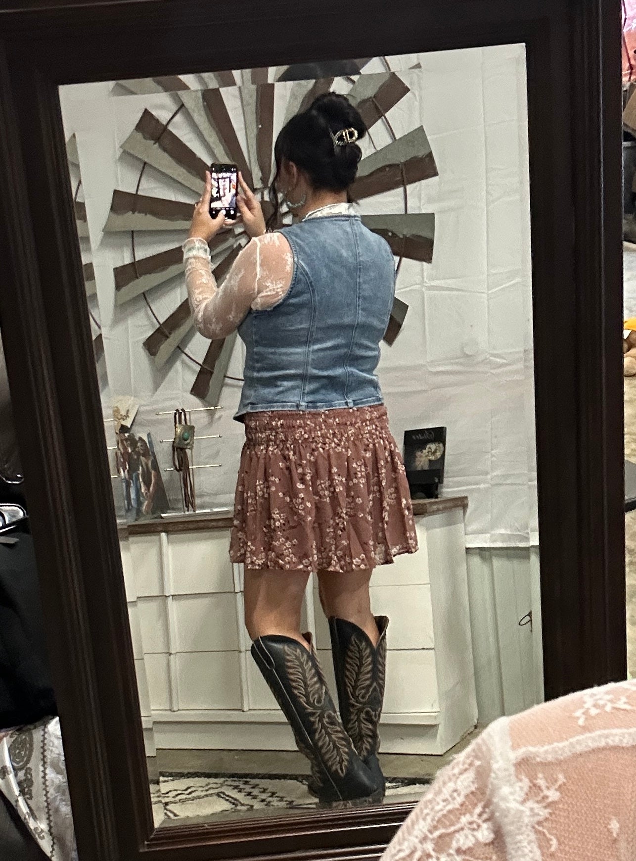 Smocked Ruffle Skort - Plus