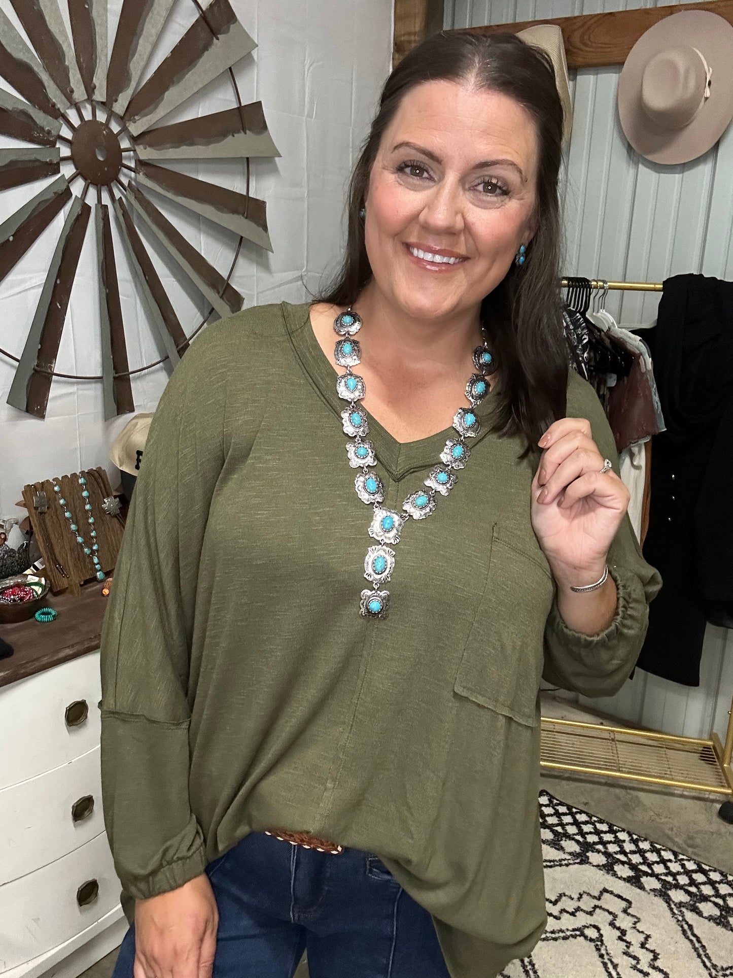 Oversized Long Sleeve Top