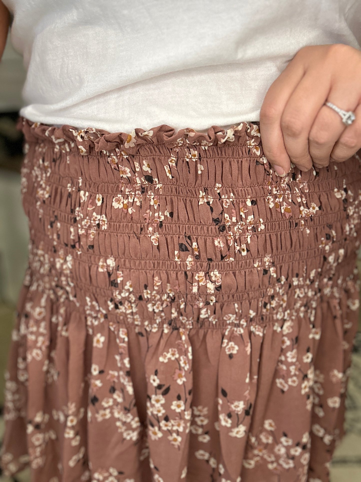 Smocked Ruffle Skort - Plus