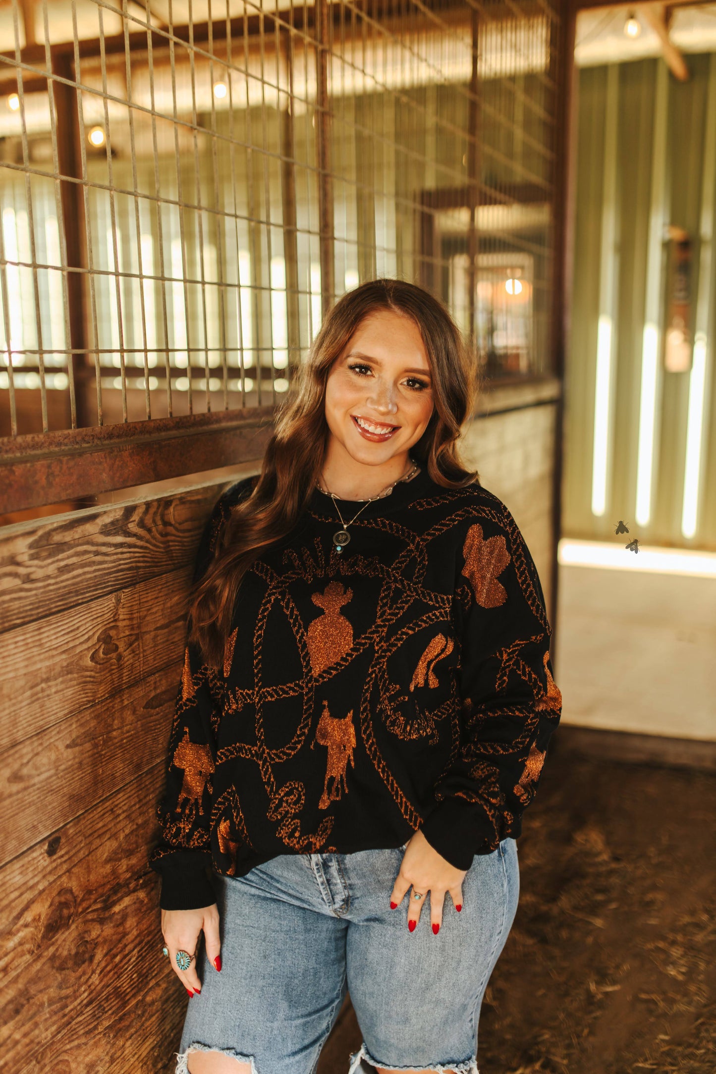 Copper Cowboy Sweater