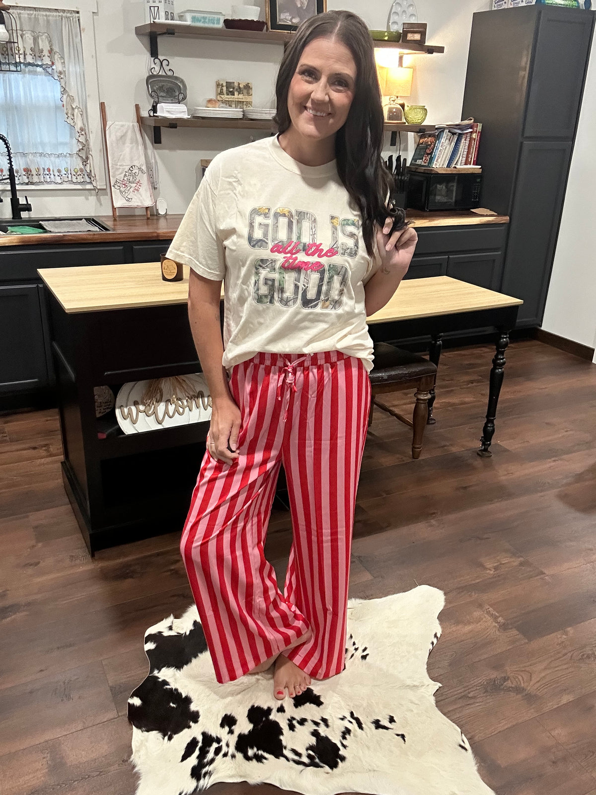 Multi Color Stripe Pants