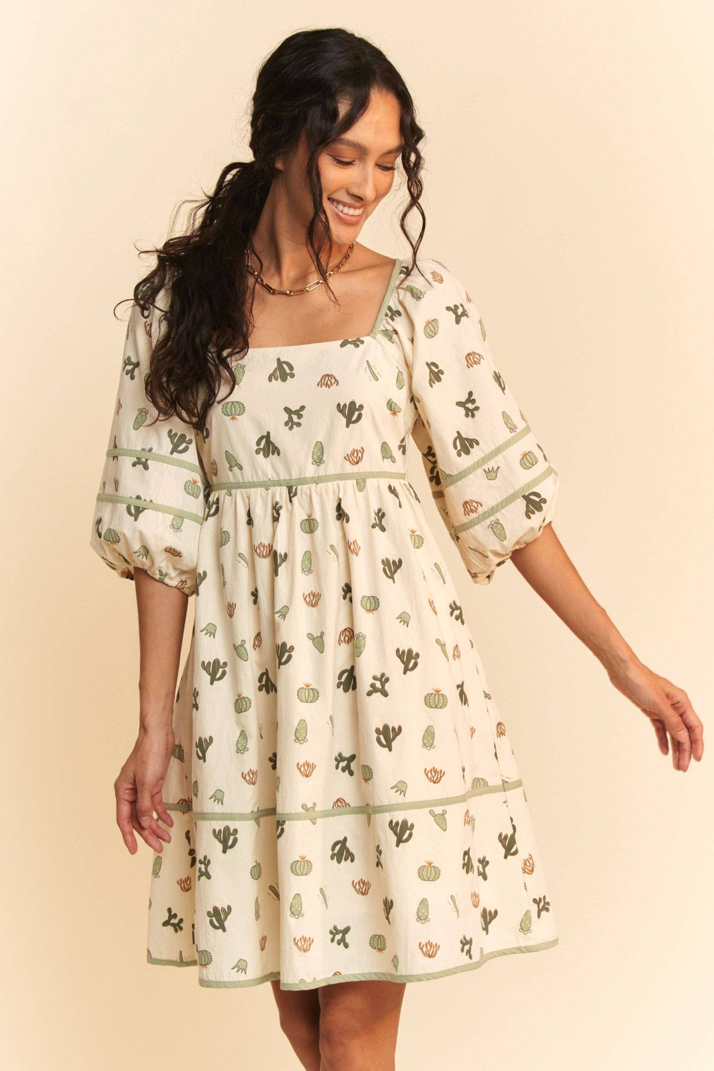Cactus Print Dress