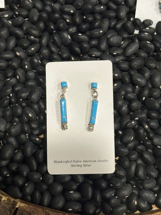 Zuni Dangle Bar Earrings