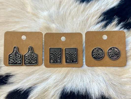 Boot Stitch Earrings