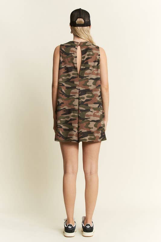 Camo Print Romper