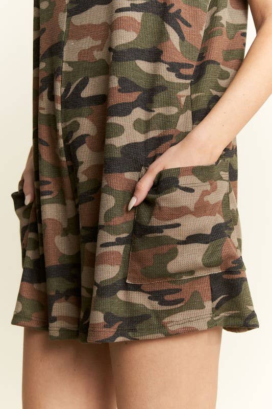 Camo Print Romper