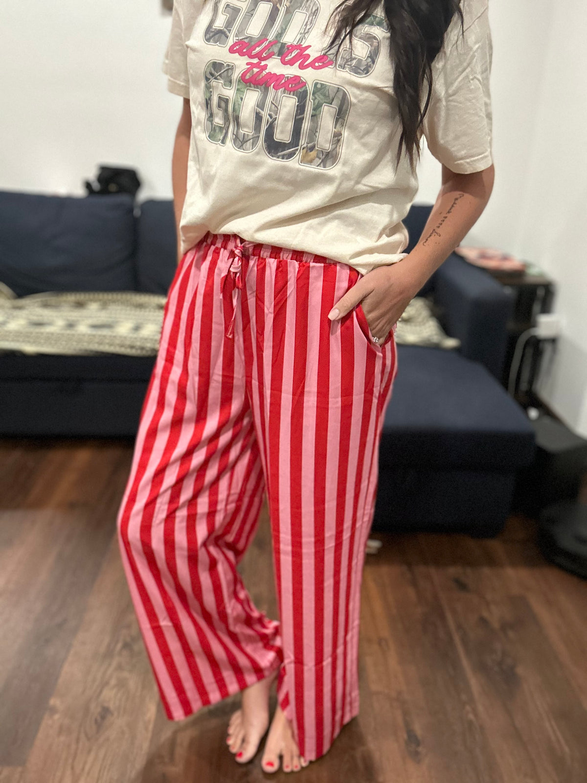 Multi Color Stripe Pants