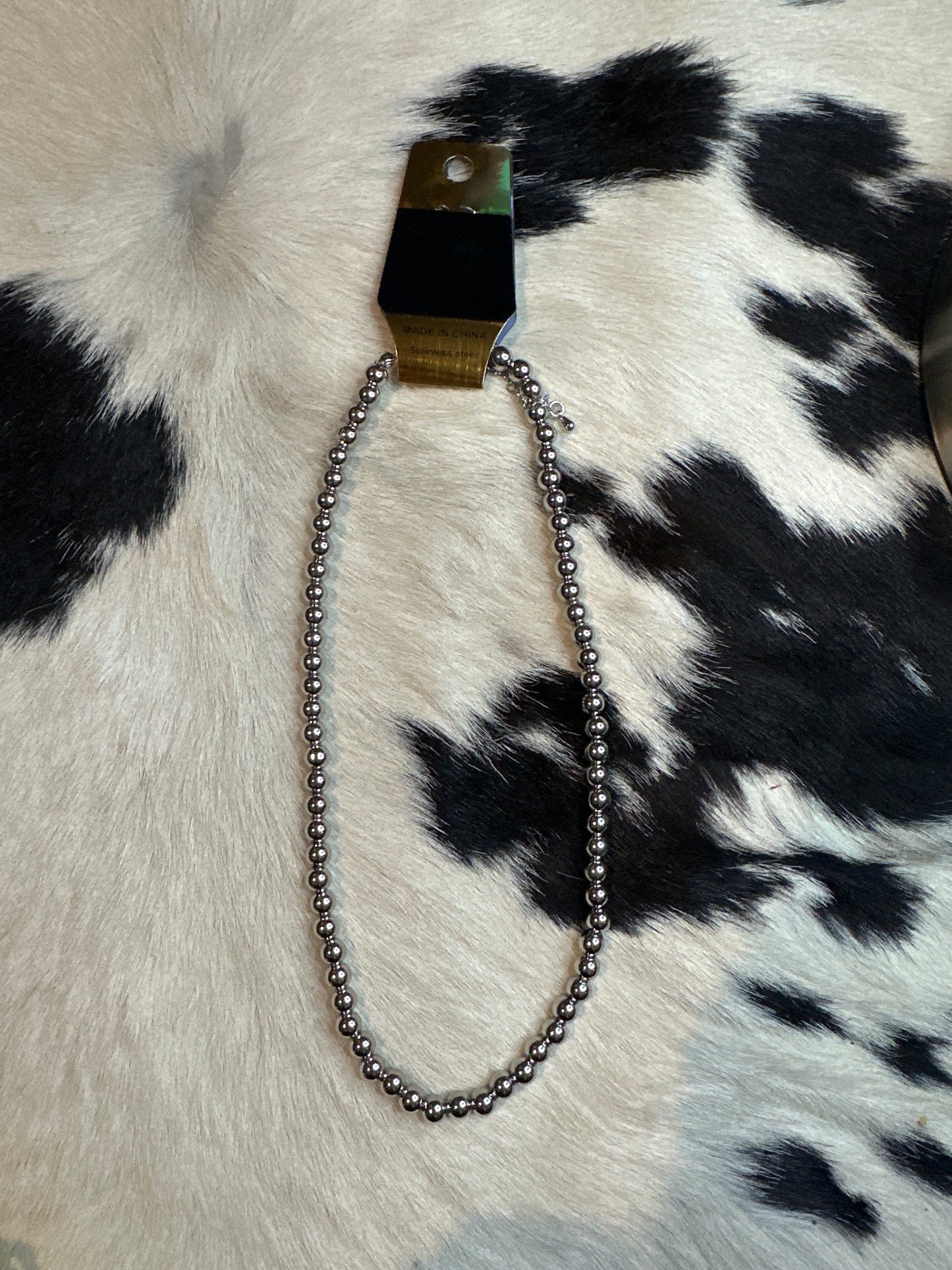 6 mm stainless steel necklace