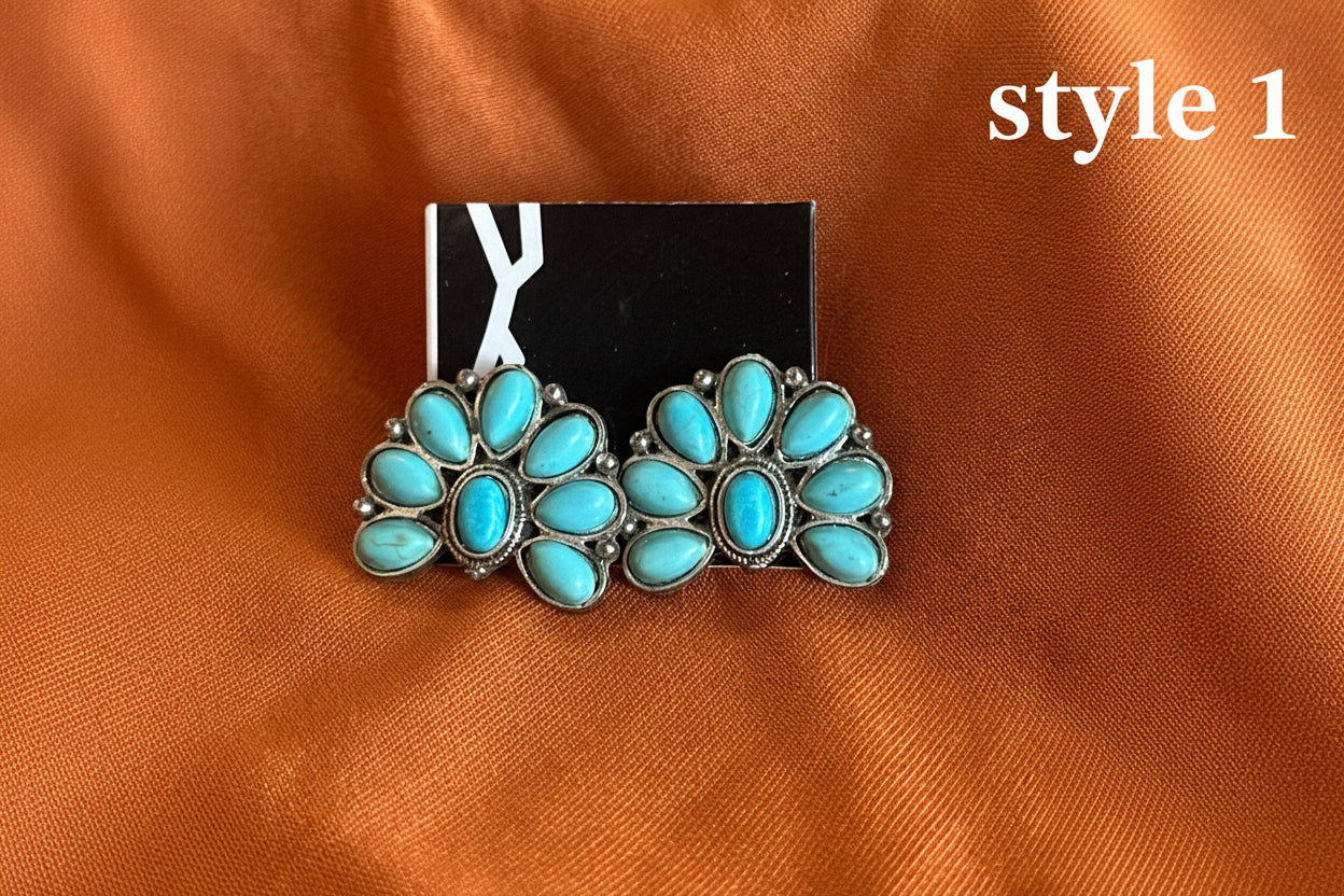 Half Cluster Earrings