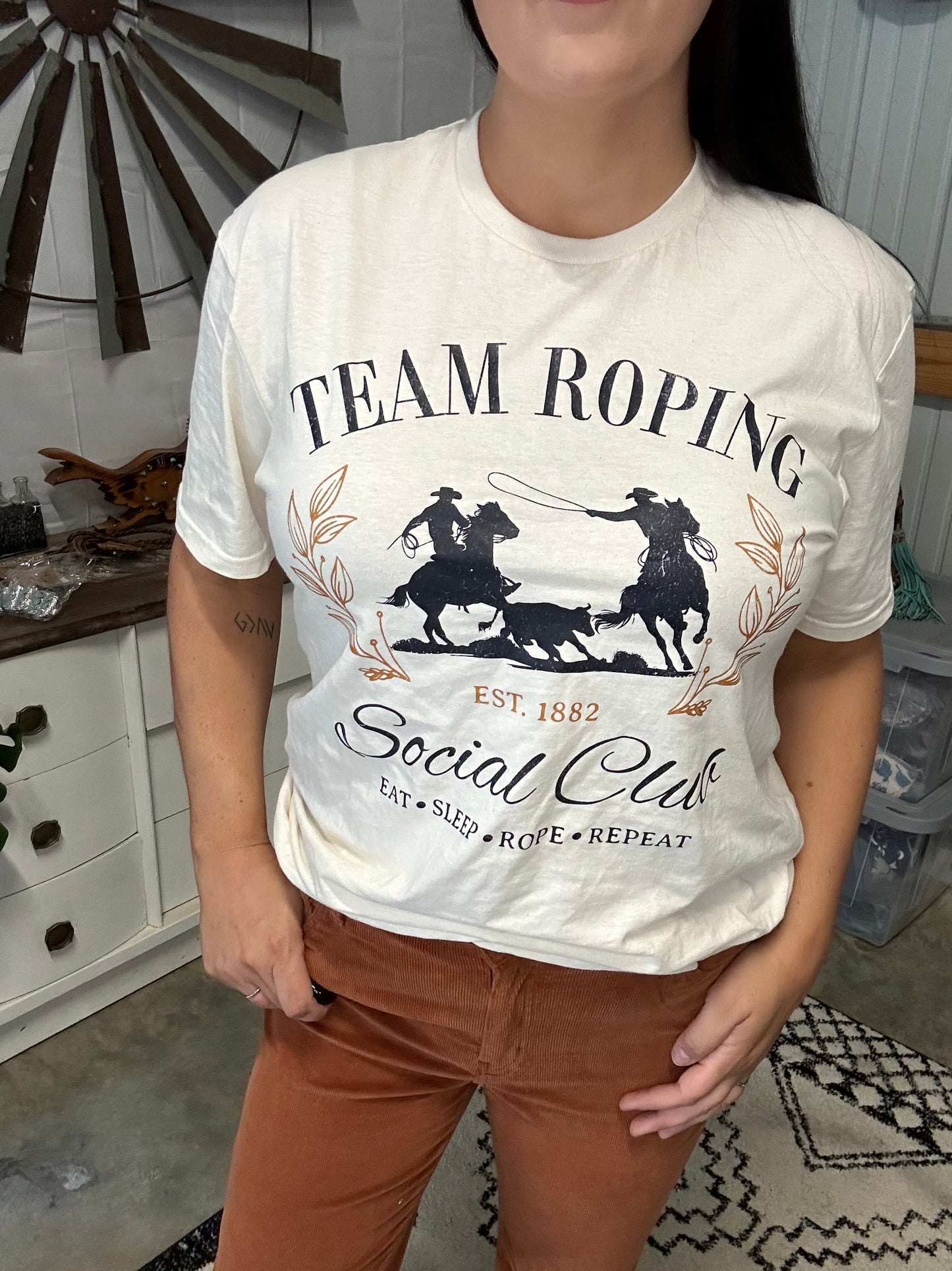 Team Roping Social Club Tee