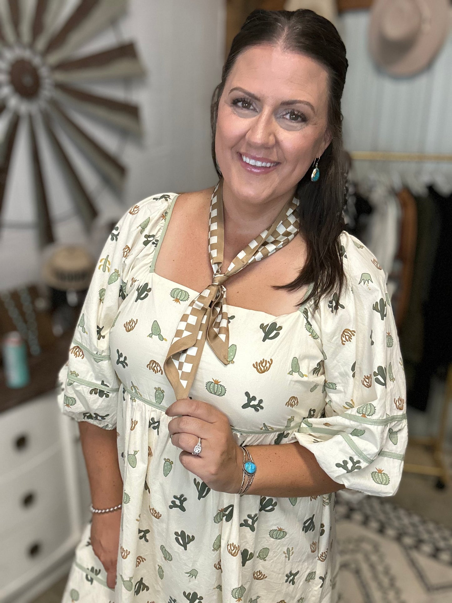 Cactus Print Dress