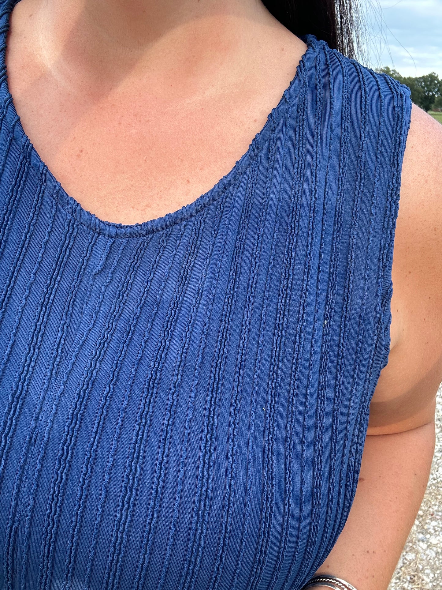 Textured Ribbed Maxi Dress