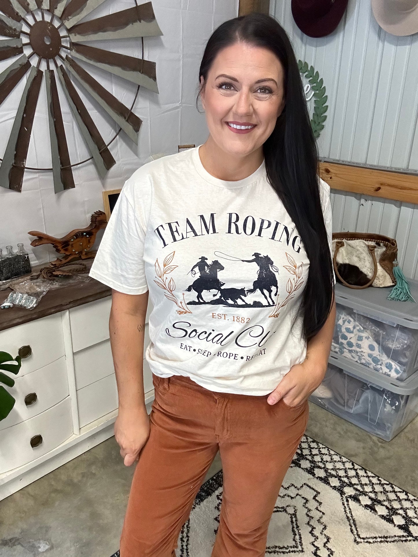 Team Roping Social Club Tee