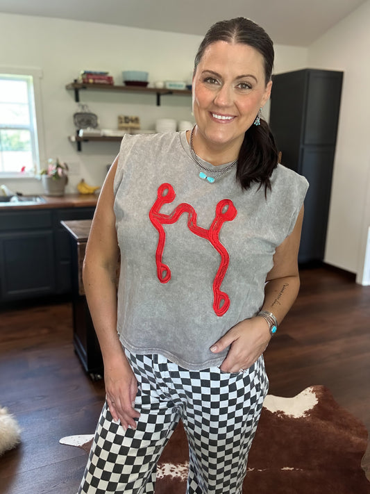 ROJO RANCH MUSCLE TEE - L/XL