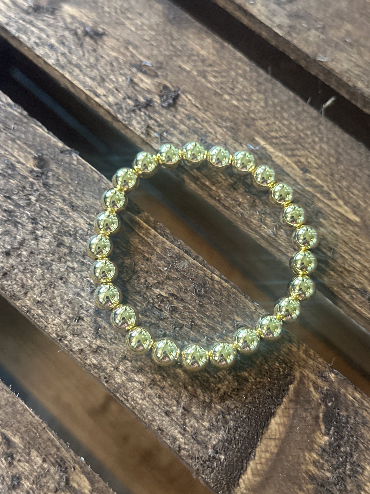 8 mm Stainless Steel Beaded Bracelet