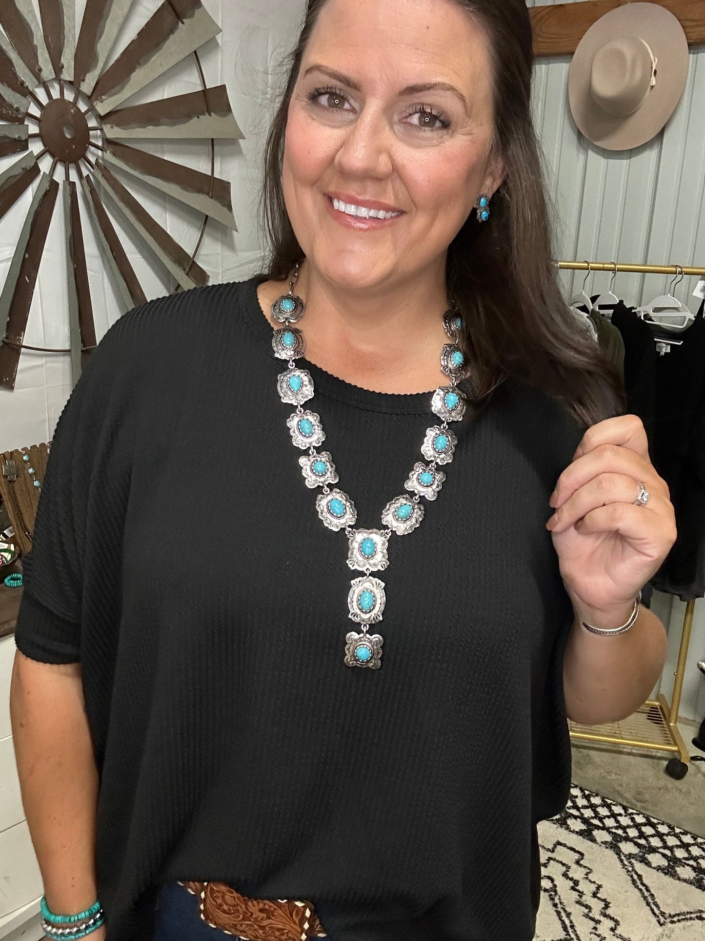 Ribbed batwing sleeve stop