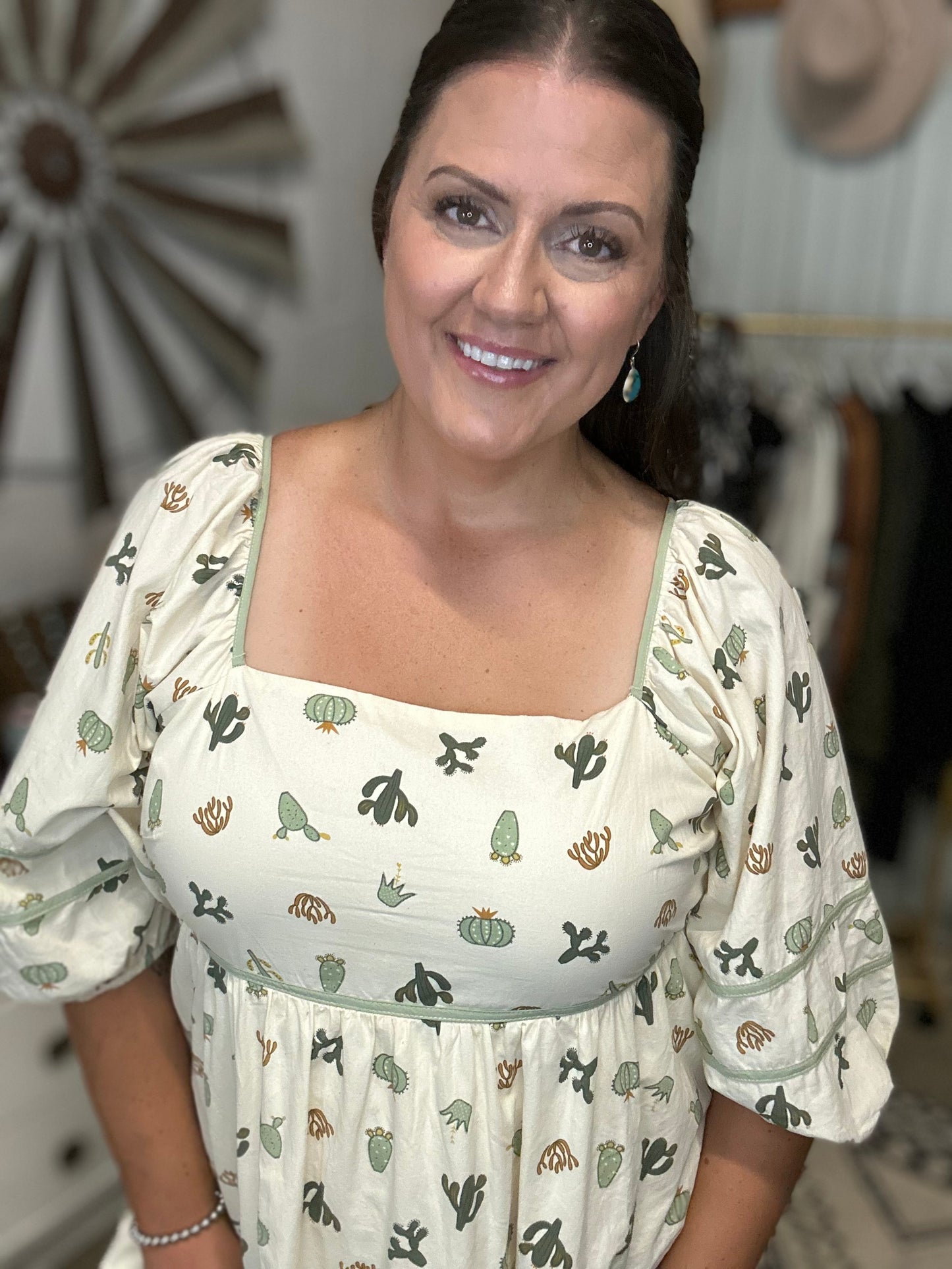 Cactus Print Dress