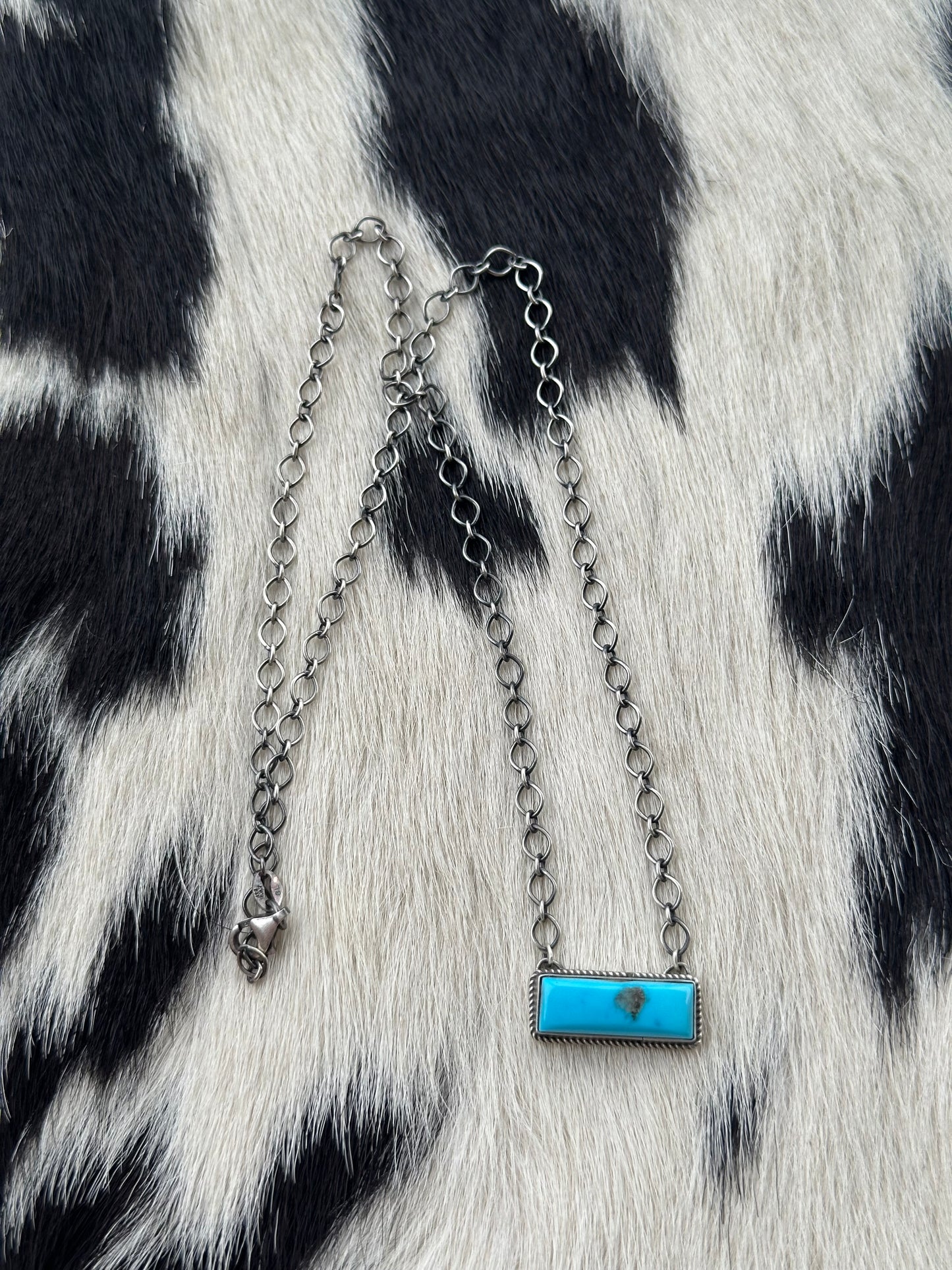 Turquoise Bar Necklace
