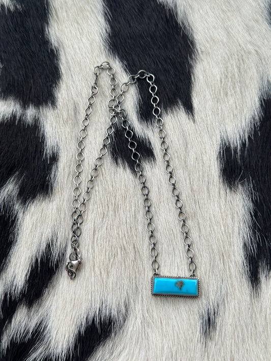 Turquoise Bar Necklace