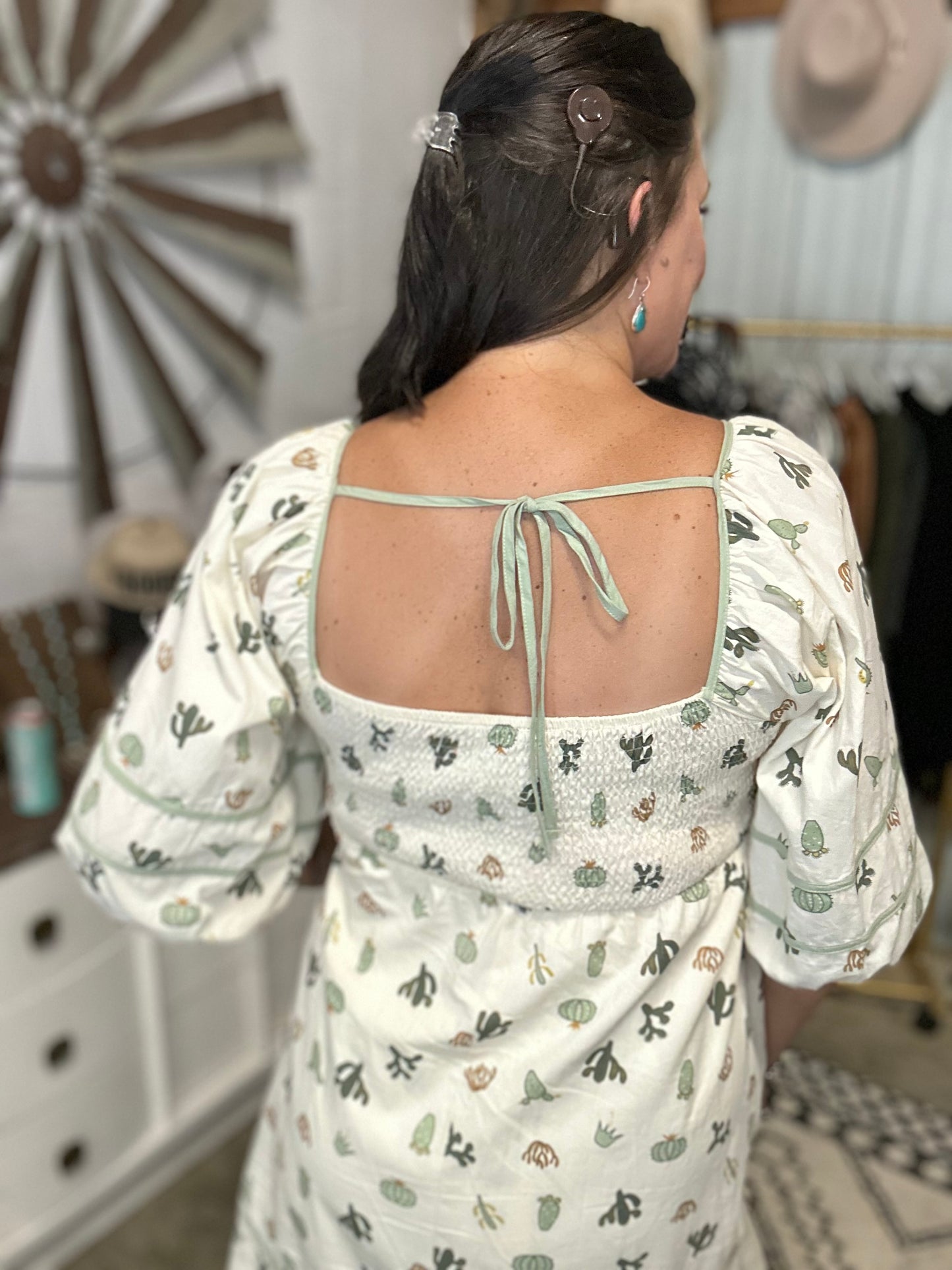 Cactus Print Dress