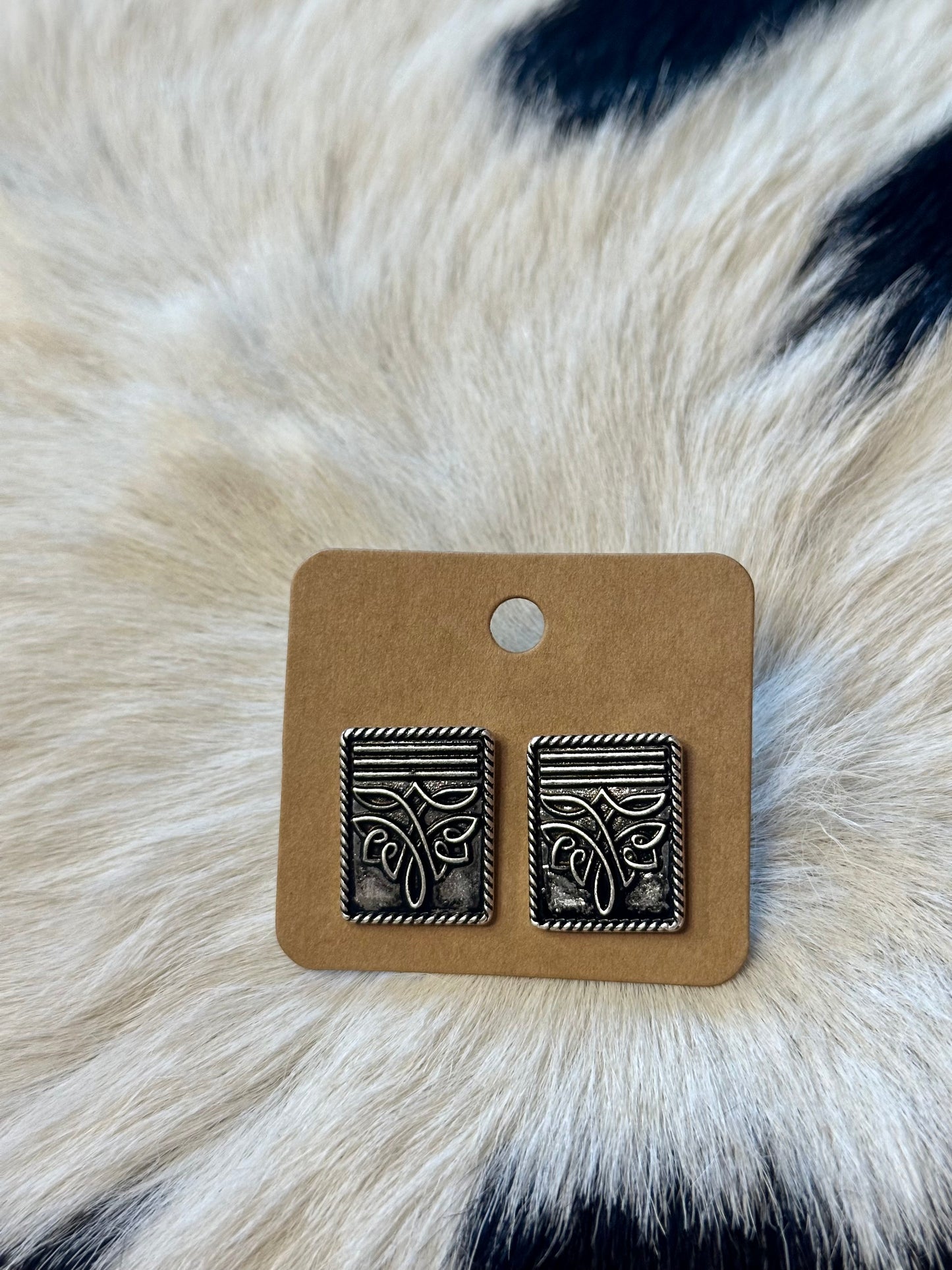 Boot Stitch Earrings