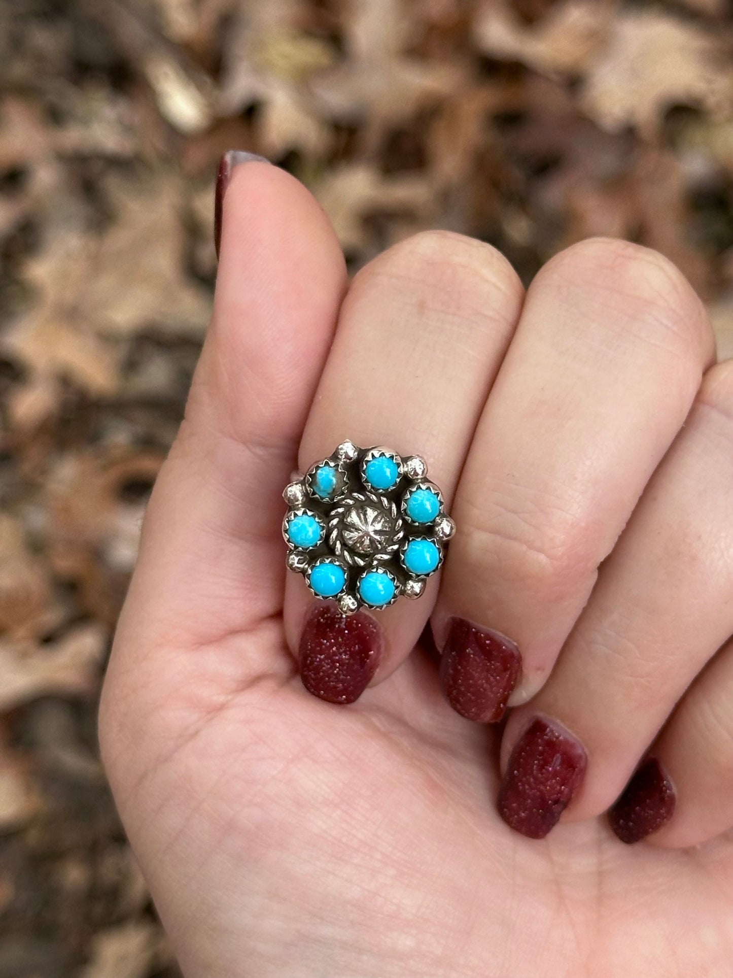 Turquoise Cluster Ring