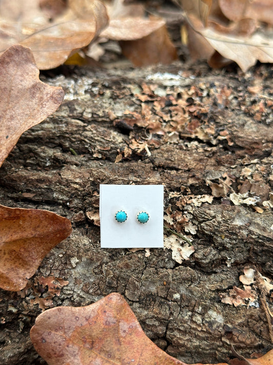 Tiny Turquoise Studs
