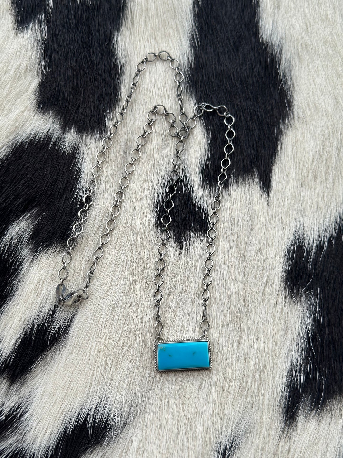 Turquoise Bar Necklace