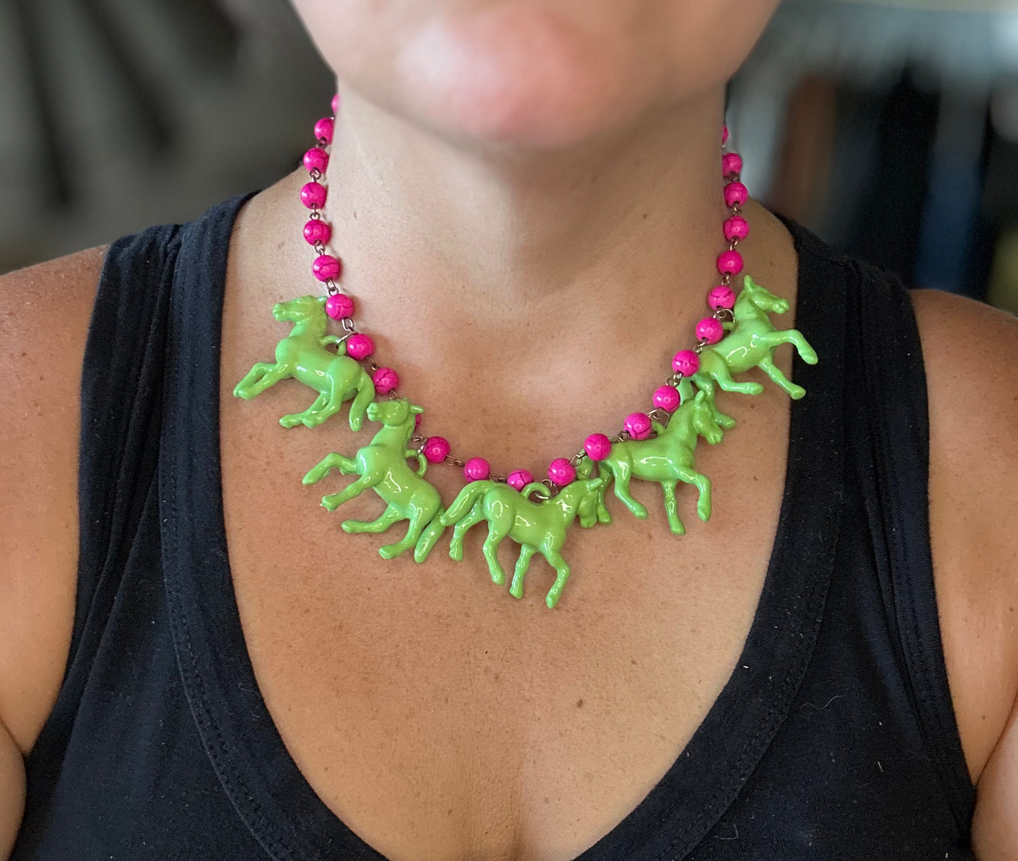 Horsing Around Necklace