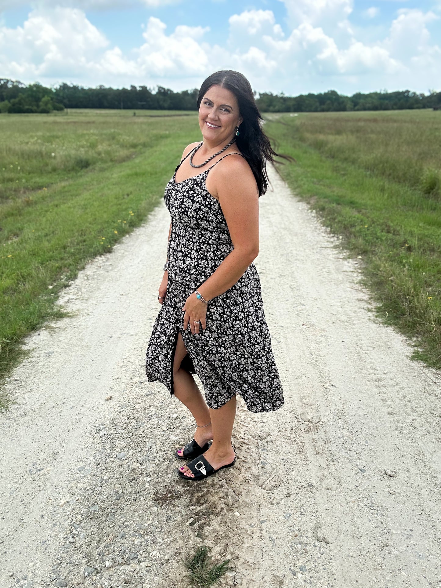 Button Down Long Sundress
