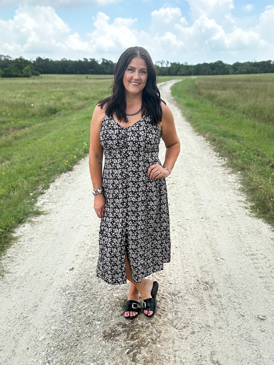 Button Down Long Sundress