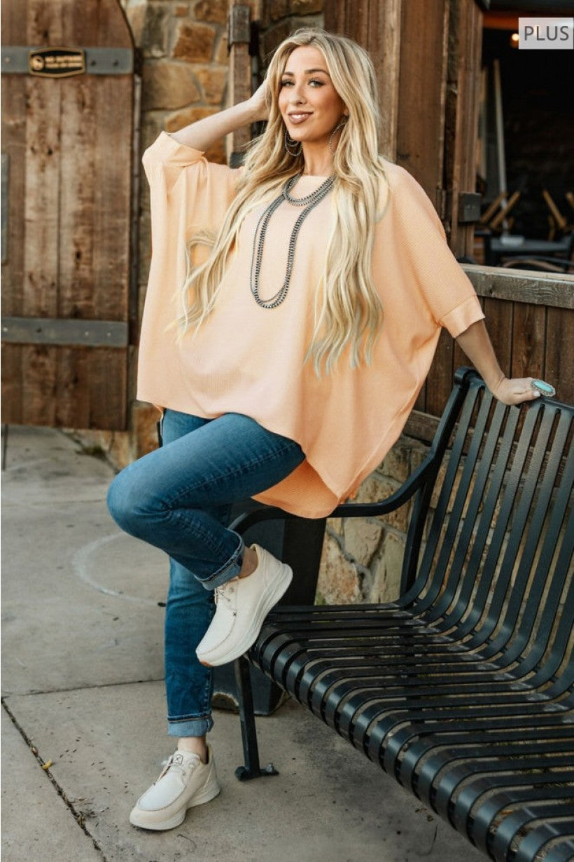Ribbed batwing sleeve stop