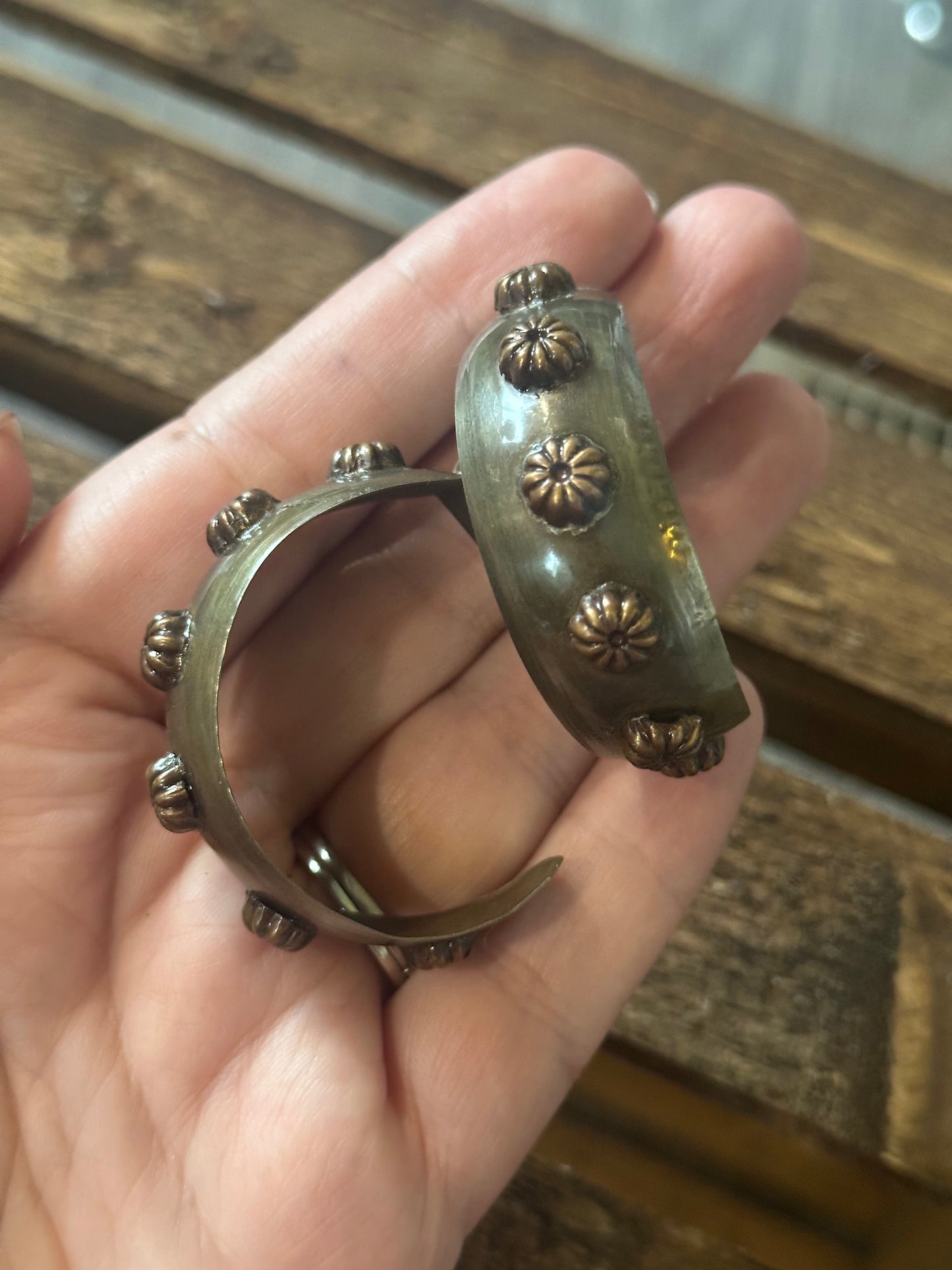 Brass Hoop Earrings