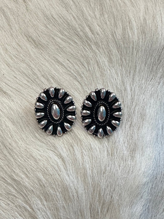 Concho Stud Earring