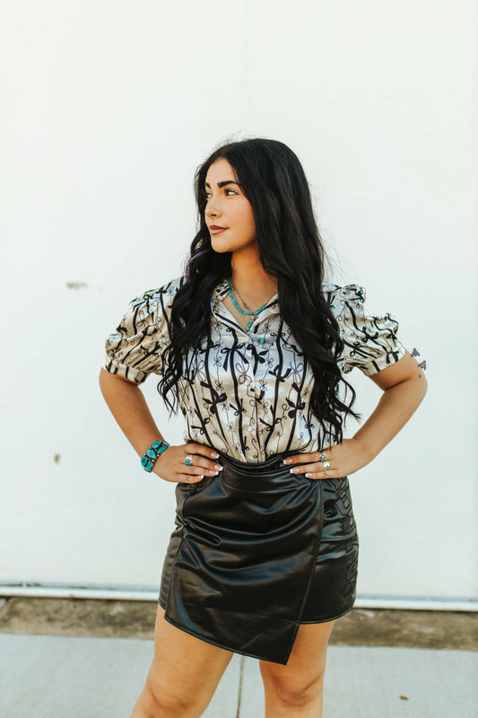 Rustic Ribbons button up