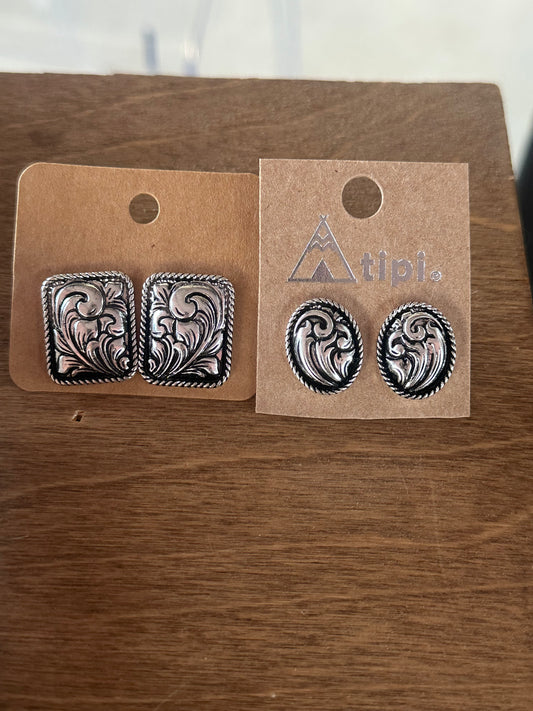 Tooled Earrings