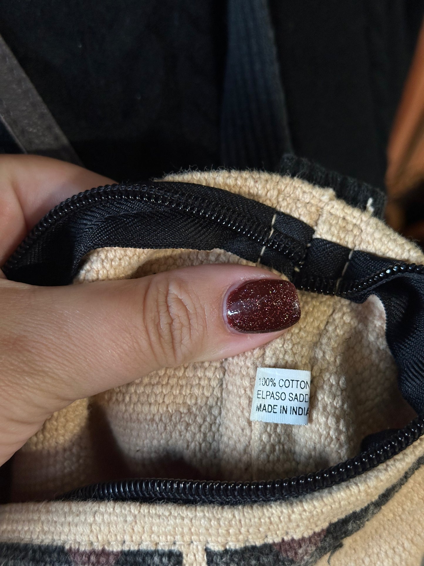 Vintage Horse Blanket Tote