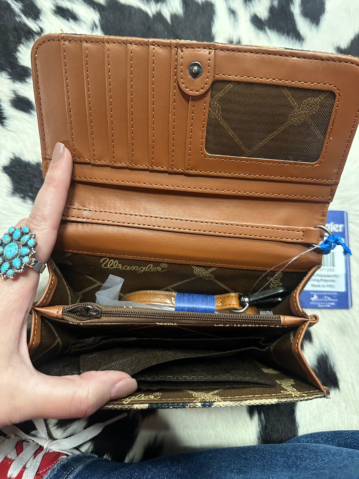 Wrangler Camo Crossbody Wallet