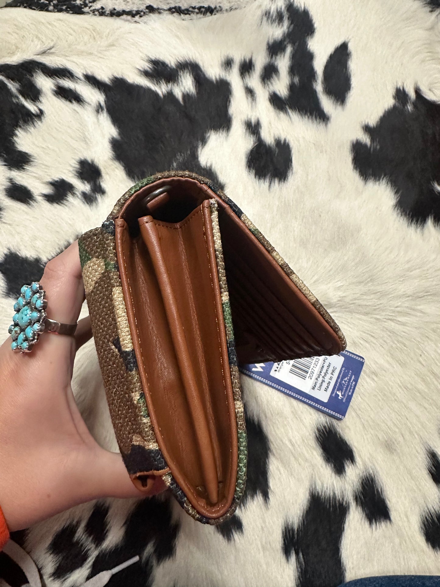 Wrangler Camo Crossbody Wallet