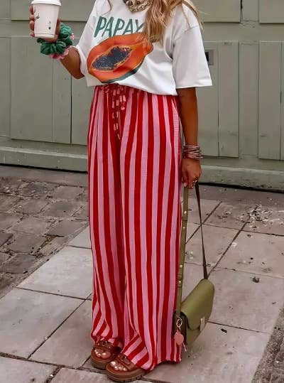 Multi Color Stripe Pants