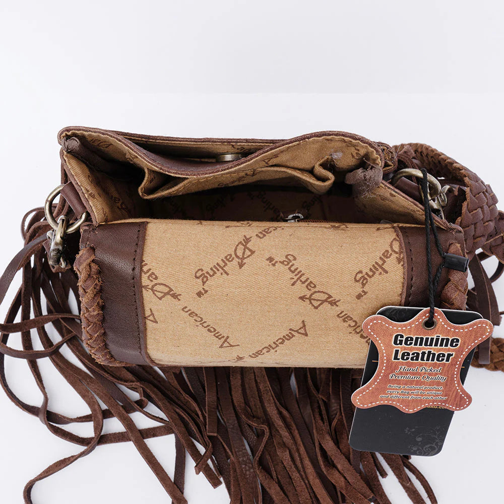 Fringe & Braided Edge Crossbody